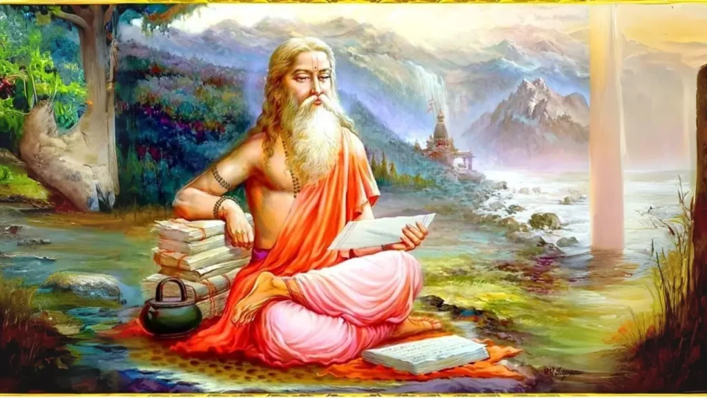 image of a Rishi finding a dates in vedas