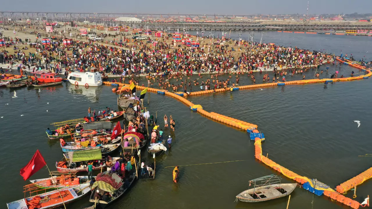 Image of Triveni Sangam of Prayagraj- Rivers sacred for Pitrupaksha